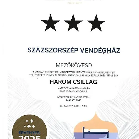 Szazszorszep Vendeghaz Tatil Evi *